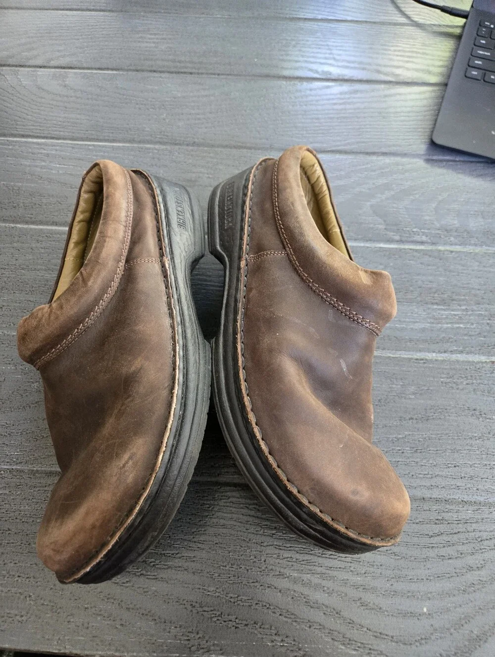 Birkenstock Footprints Ashby Brown Slip On Clogs EU 42 Sz 9 Grunge Preppy